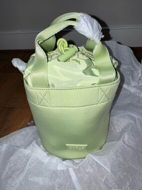 Dagne Dover Nico Bucket Bag in Matcha latte green